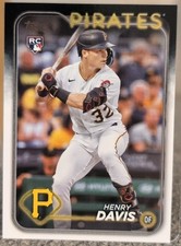 2024 Topps Series 1 Henry Davis #295 RC Pirates Rookie MLB Baseball Card. rookie card picture