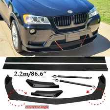 Front Bumper Lip Spoiler Splitter Car Body Rear For BMW