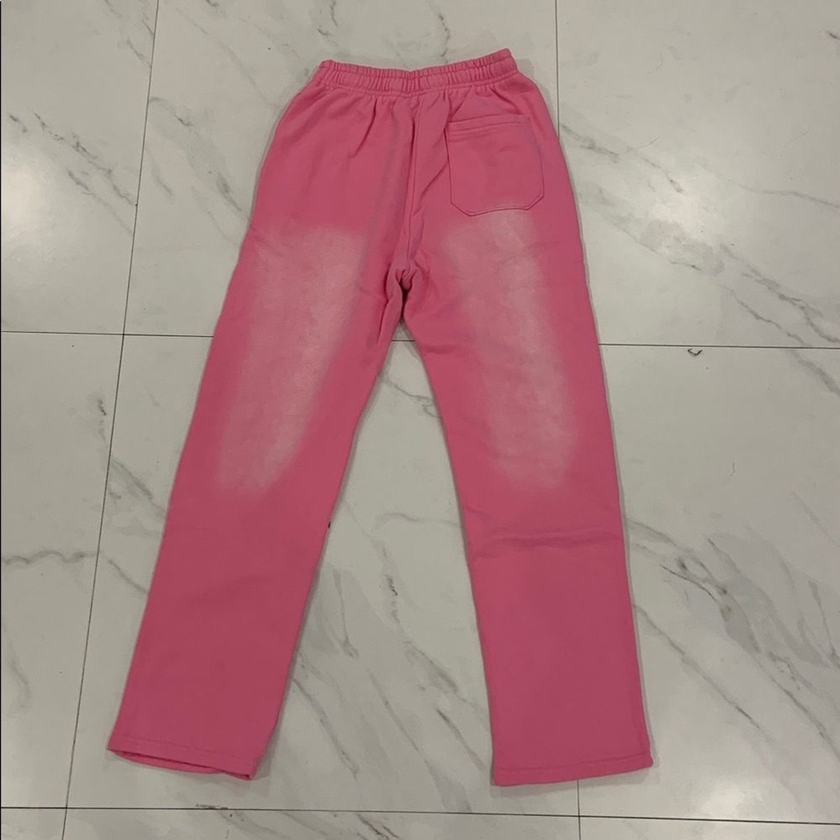 Hellstar Pink Flame Classic Logo Sweatpants / Joggers Pink Mens