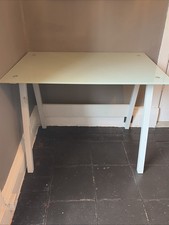 Glass top desk excellent condition John Lewis