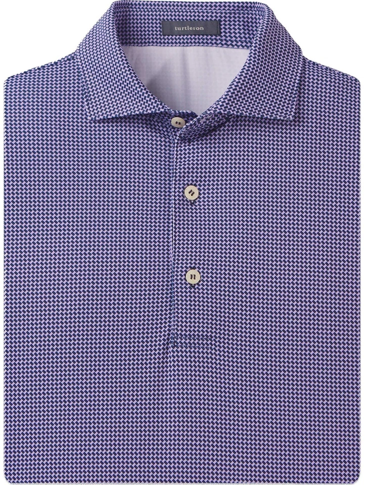 Turtleson Bradford Weave Performance Polo Golf Shirt Men