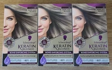 (3) Schwarzkopf Keratin Blonde 7.1 Dark Ash Blonde Permanent Hair Color