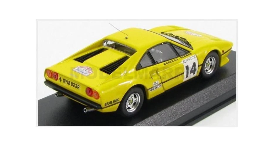 BEST-MODEL 9572 FERRARI - 308 GTB COUPE N 14 TOUR DE FRANCE 1985 WORSWICK - NEWM - Immagine 2 di 2