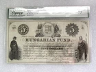 1852 Hungary Hungarian Fund New York $5 Dollars  P S137A  Choice AU55