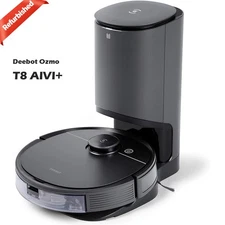 ECOVACS Deebot T8AIVI Robotic Vacuum Cleaner Mop w/ Base Station Re-furbished