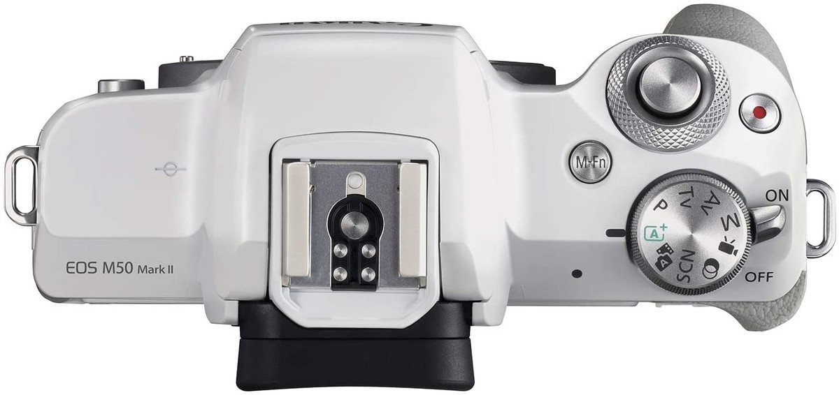 Canon EOS M50 Mark II 24.1MP Mirrorless Camera - White (EF-M