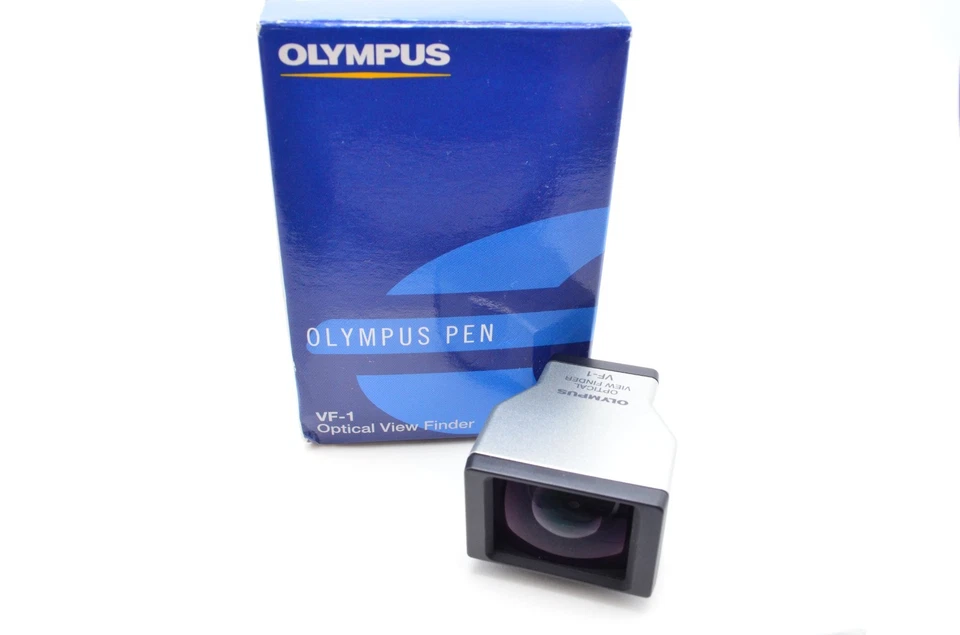 【MINT】 Olympus VF-1 Optical Viewfinder Silver Near Unused w/ Box Japan - Image 2 of 4