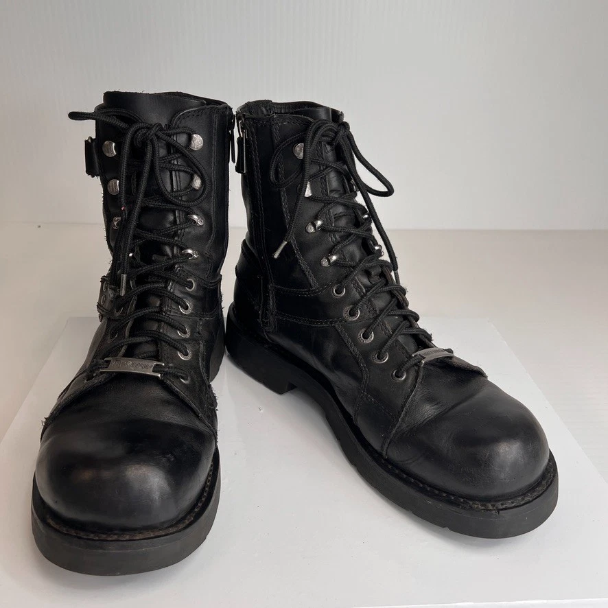 Harley-Davidson Gore Tex Lace Up Thinsulate Leather Black Combat Boots Size 9 Amazon.com: Harley-Davidson Men main image 4