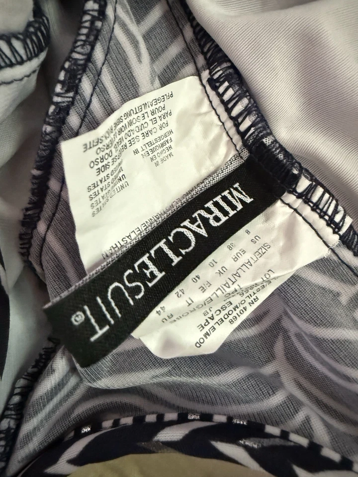 Traje de baño Miraclesuit Sierra Lush Lanai talla 8 una pieza con aros medianoche Foto 4 de 4