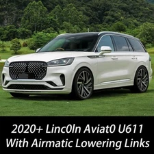 for 20+ Lincoln Aviator U611 Air Ride Suspension Lowering Kit Links Module Rods