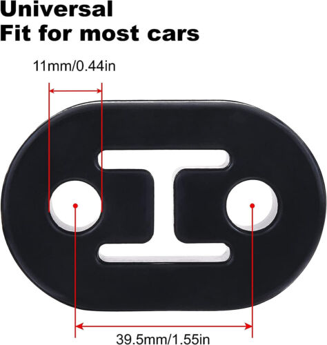 Polyurethane Performance Rubber Exhaust Hanger Adjustable Muffler Universal 2Pcs - Picture 3 of 12