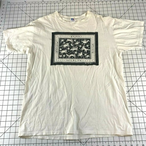 Vintage 80s 90s Missouri Rescue Wildlife Center Zoo Animal T Shirt Distressed - Picture 2 of 7