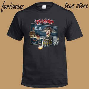 New-Tankard-R-I-B-Logo-Trash-Metal-Band-Men-039-s-Black-T-Shirt-Size-S-to-3XL