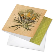 1  All Occasion Blank Card with Envelope - Pineapple Plenty Abundance CQ4938BOCB