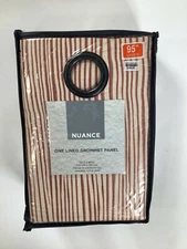Nuance Spice Lined Grommet Window Panel 95" NEW!