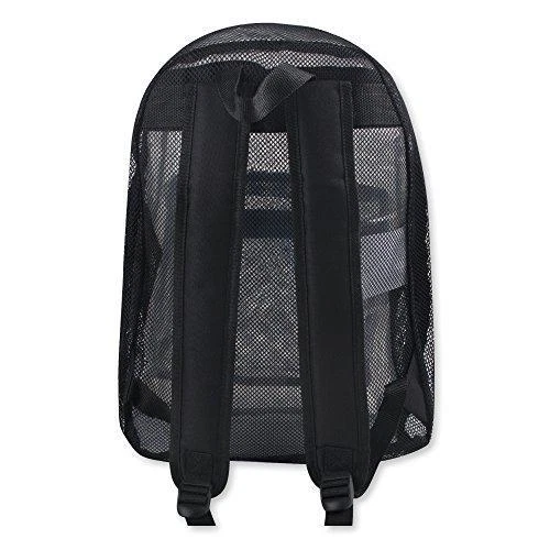 Прозрачные сетчатые рюкзаки для школьников, пляжей, путешествий - прозрачная сетка - Изображение 4 из 4