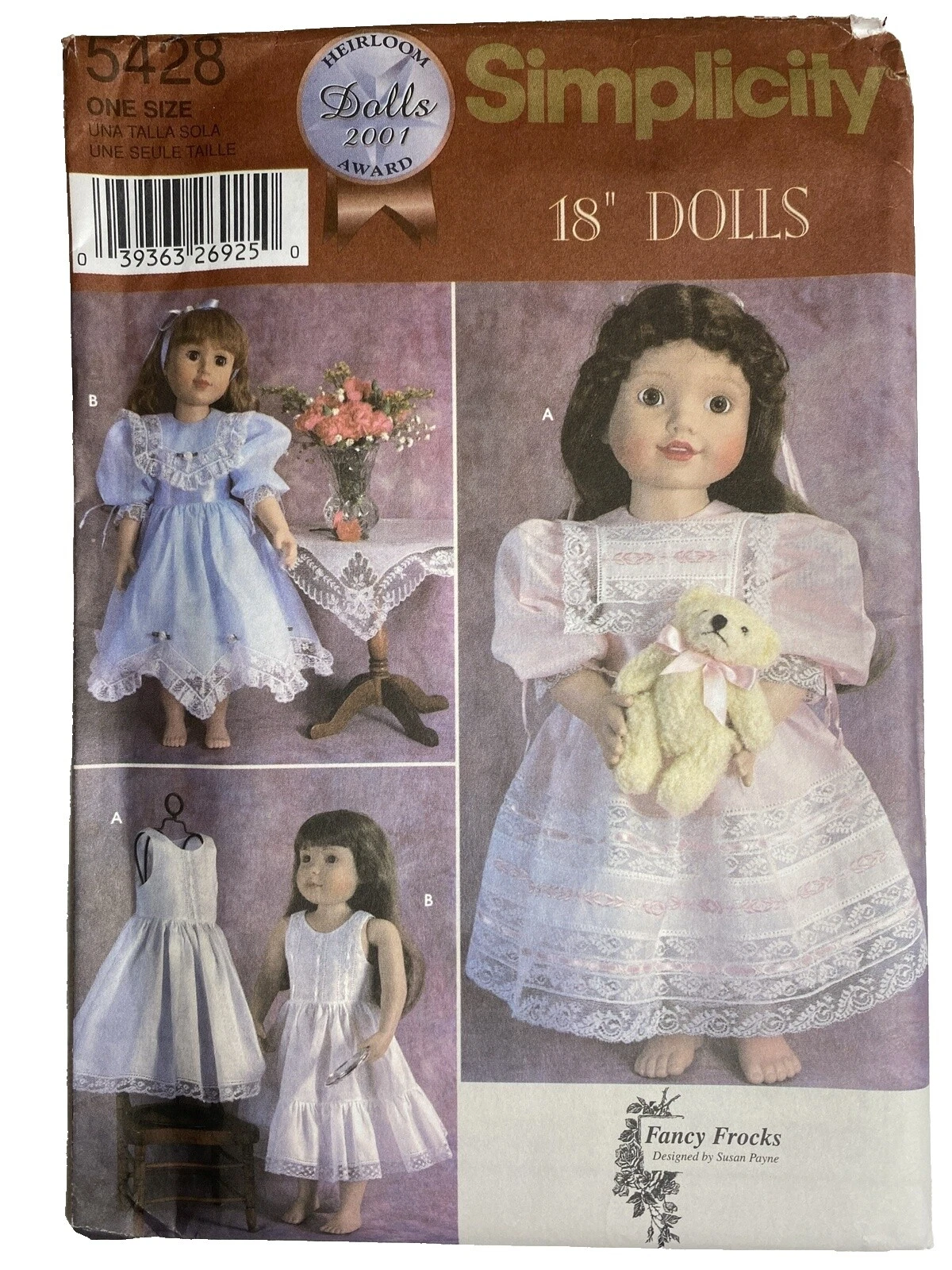 Simplicity Adult Doll/Toy Sewing Patterns