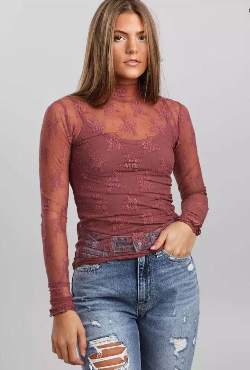 Free People Top lady lux layering top Rose, Size X Small