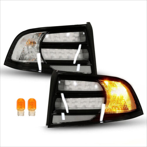 Rear Tail Light For 2004-2008 Acura TL Black Housing Clear Lens Halogen LH RH - Picture 7 of 24