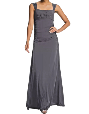 NWOT Amsale Ruched Jersey Dress/Gown Dark Navy Size 6 | eBay