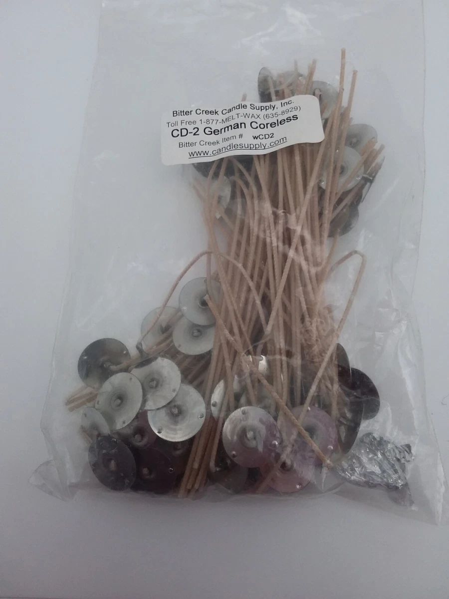 Bitter Creek Candle Supply CD 2 German Coreless Candle Wicks 50