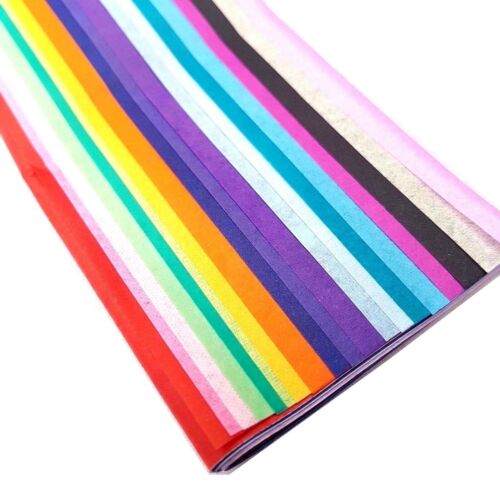 20 Sheets Coloured Tissue Paper 66cm x 50cm Mixed Assorted Art Craft Gift Wrap - Picture 1 of 3