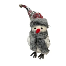 Featherly Friends Christmas Winter Bird with Scarf and Hat Bell 8" Figure