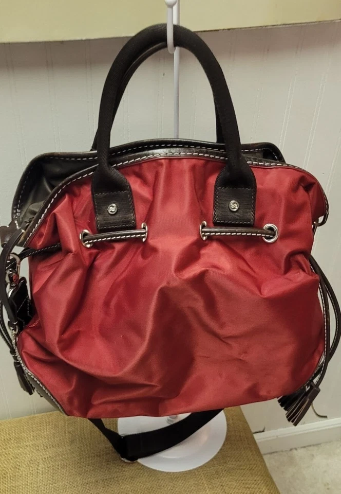 Bolsa de mão Lancel 1er flerte couro lona removível ajustável - Imagem 2 de 4