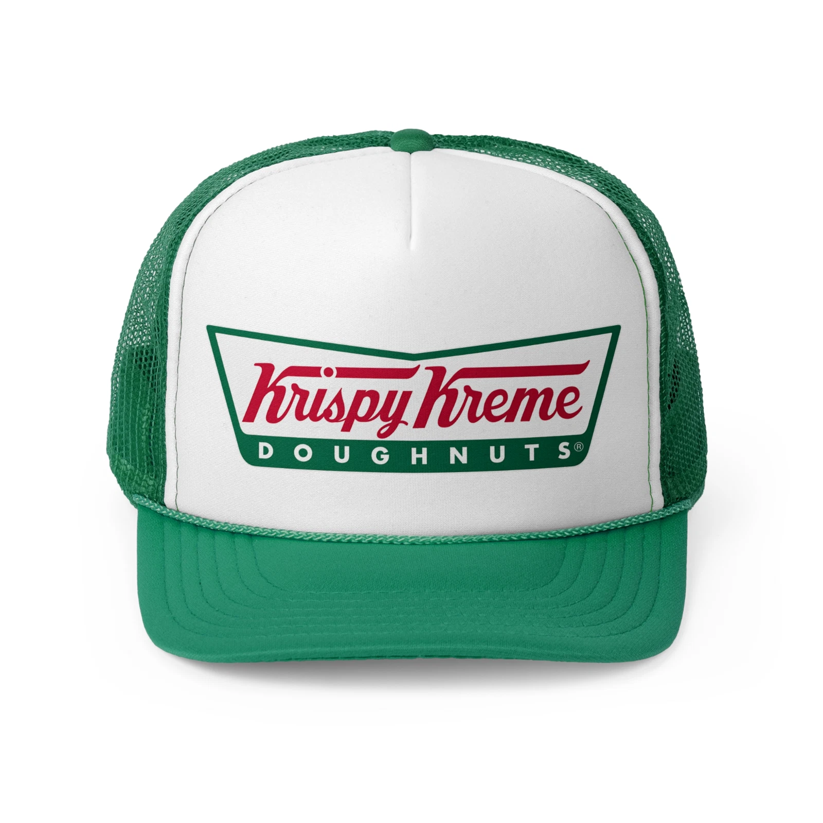 Krispy Kreme Mesh Snapback Trucker Hat - Retro Adjustable Cap