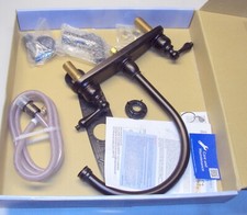 Kingston Brass EB725ALSP Goose Neck Kitchen Faucet  Sprayer Oil Rubbed Bronze
