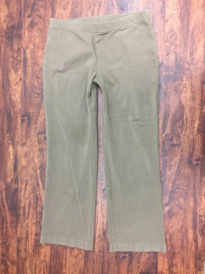 L.L. Pantalones deportivos de calentamiento BEAN pierna recta tiro clásico beige talla L Foto 3 de 4