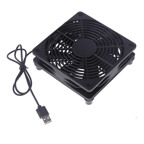 1 Set 120mm DC12V USB Powered PC Router Fans High Airflow Cooling Fan - Afbeelding 13 van 16