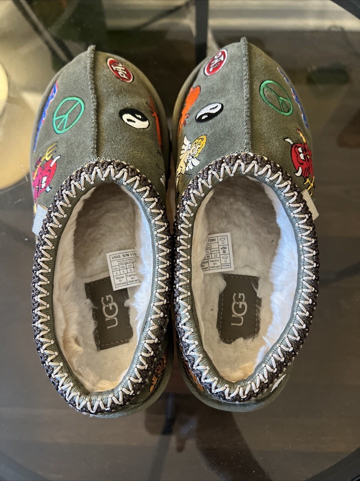 Palace x UGG Tasman Slipper Burnt Olive Green Men’s US Size 4 / Wmns