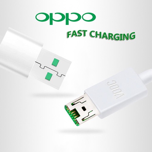 Original VOOC USB Cable Fast Charger Adapter Cord For Oppo Realme 2 R15 F9 Pro - Zdjęcie 2 z 4