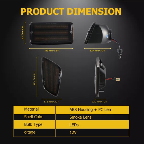 AUXBEAM 7" Led Headlights DRL Side Marker Turn Lamp For Jeep Wrangler TJ 97-06 - Picture 4 of 12