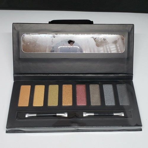 8 Colors Shimmer Eyeshadow Eye Shadow Palette & Makeup Cosmetic Brush Set NEW - Picture 10 of 12