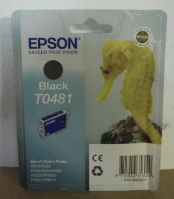 Epson T0481 Tinte black für Stylus Photo R200 R300 RX500 RX600 RX620 2022 OVP