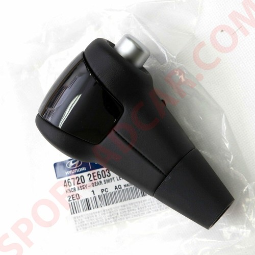 Perilla de cambio de marchas automática madera negra brillante para Hyundai 2005-2009 Tucson 467202E603 - Imagen 2 de 2