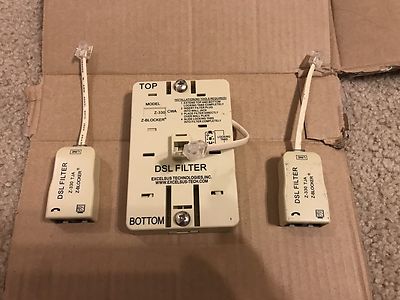 DSL Filter Wall Mount with extra inline filters splitters