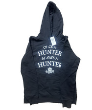 NEW Supernatural Join The Hunt Once A Hunter Logo Hoodie Juniors Size M