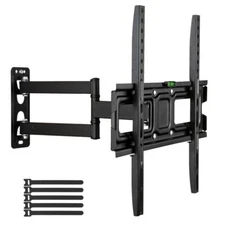 Full Motion TV Wall Mounted Tilt Swivel Bracket for 1LED LCD 32-65 inch 55lbs