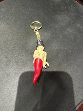 Italian Luck Gobbo Hunchback Horn Keychain