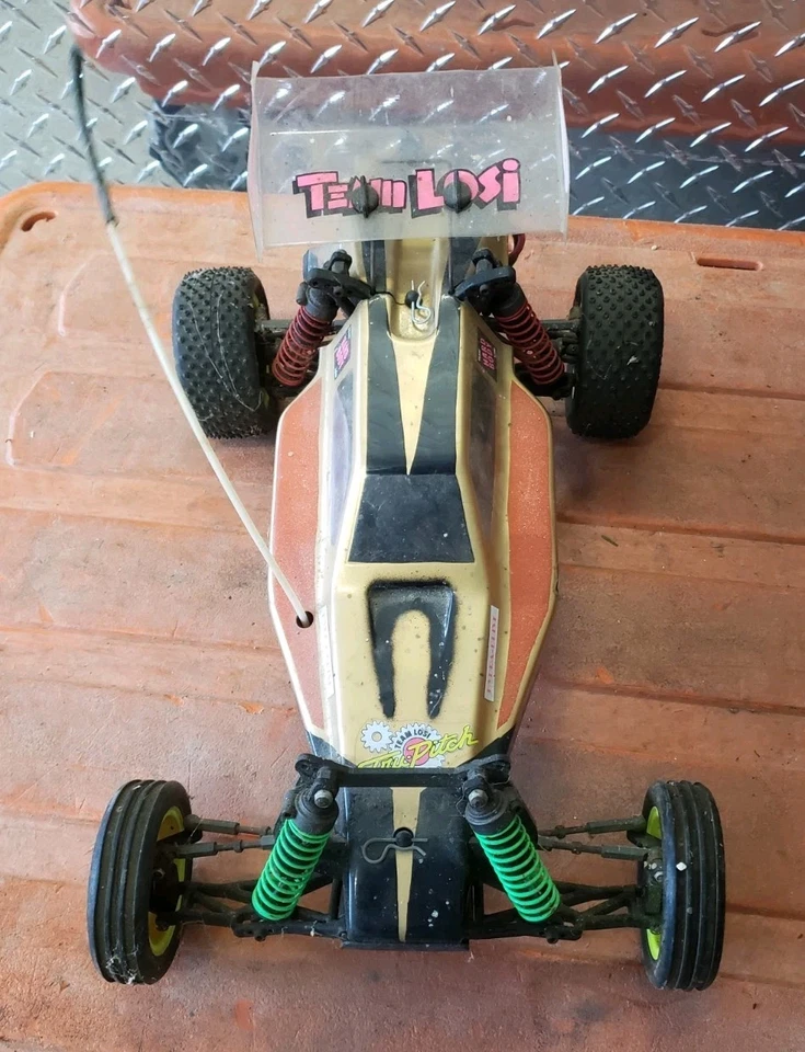 Vintage Team Losi Tru-Pitch hard BOdy RC Car Untested - Image 2 of 4