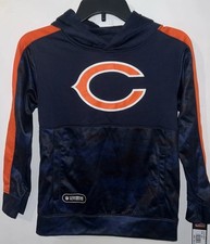 Chicago Bears NFL Pullover Hoodie Sweatshirt Combine Authentic, Youth S 8