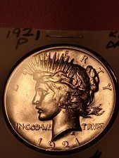1921-P PEACE DOLLAR. KEY DATE. CHOICE AU++ BU  UNC DETAILS. COLLECTORS CHOICE.