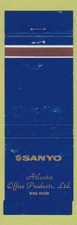 Matchbook Cover - Sanyo Electronics Atlantic Office Products WORN