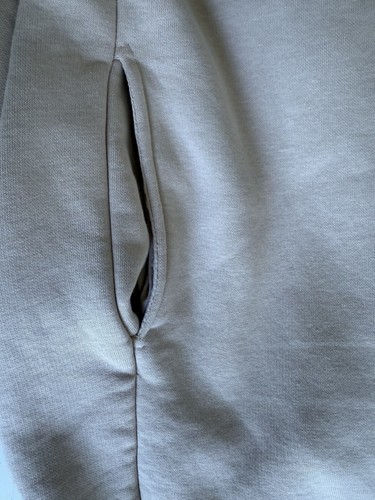 ZARA Hooded Fleece Jumpsuit L Beige Tan Full Zip Drawstring Waist Cozy Loungewe - Picture 15 of 15