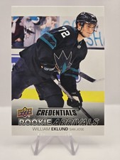 2021-22 Upper Deck Credentials #RA-12 William Eklund Rookie Arrivals