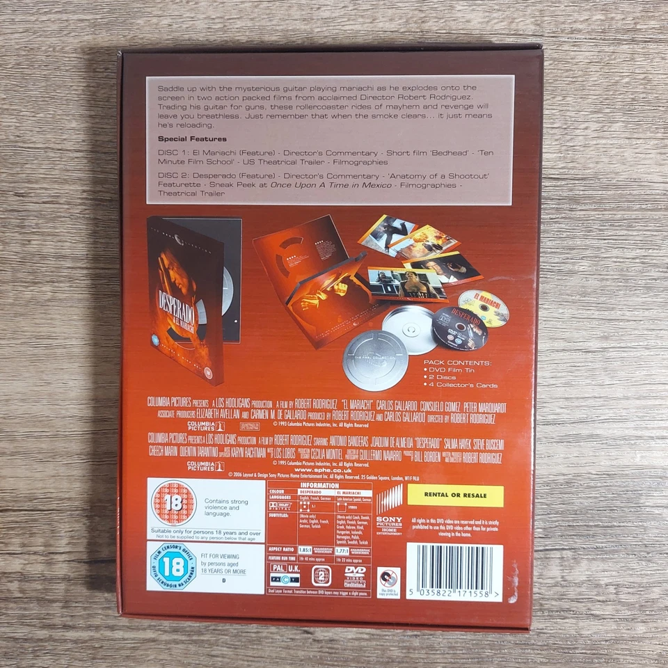 Desperado & El Mariachi - The Reel Collection [DVD, 2006] Deluxe 2 Disc Set - Image 2 of 4