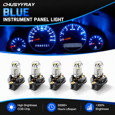 5 Blue T10 168 194 Led Bulbs Instrument Gauge Cluster Dash Light W Sockets 5 Blue T10 168 194 Led Bulbs Instrument Gauge Cluster Dash Light W Sockets